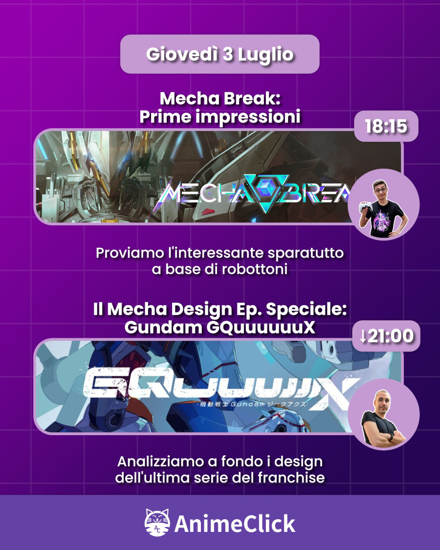 AnimeClick su Twitch: programma dal 30 giugno al 6 luglio AnimeClick su Twitch: programma dal 30 giugno al 6 luglio